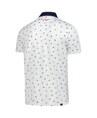 x Volition Men's White Tour Ship Dancing Star MATTR Polo Shirt