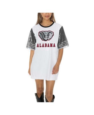 Gameday Couture - Women's White Alabama Crimson Tide Full Sequin Jersey Dress