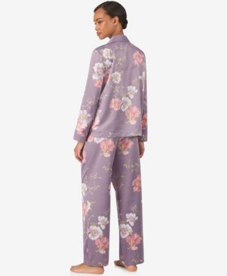 Women's 2 Piece Long Sleeve Top and Pants Pajama Set