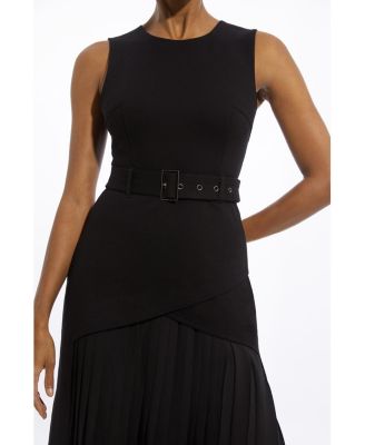 Women's Jersey Pleated Maxi Dress