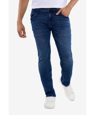 Men's Slim Fit Silicone Back Pocket Jeans