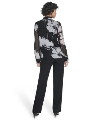 Women’s Long Sleeve Ruffle Blouse