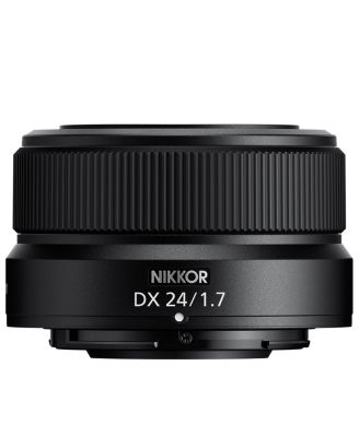NIKKOR Z DX 24mm f/1.7 Lens, Bundle with 46mm Filter Kit, Cleaning Kit and Lens Cap Tether