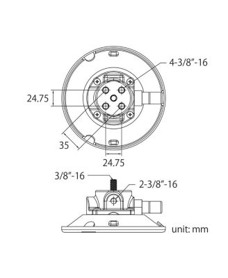 6" Metal Pump Suction Cup with Swivel Coupler for 2" Pipe