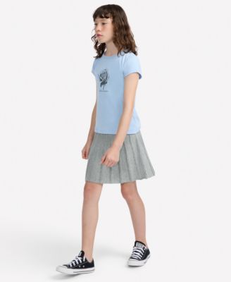 Girls' Pleated Sweater Skirt
