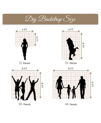 10x8 FT Shimmer Wall Backdrop with Stand 72 Pcs Panels Decor for Wedding Party