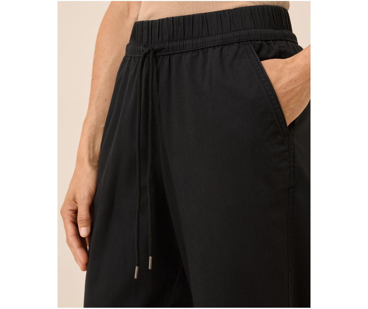 Женские брюки Pact The Jess Roll-Up Pant In Midweight Twill, цвет: Чёрный — фото 5