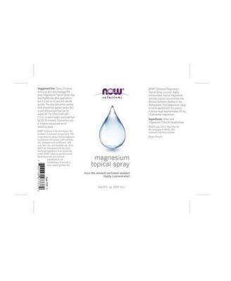 Magnesium Topical Spray ,8 Oz