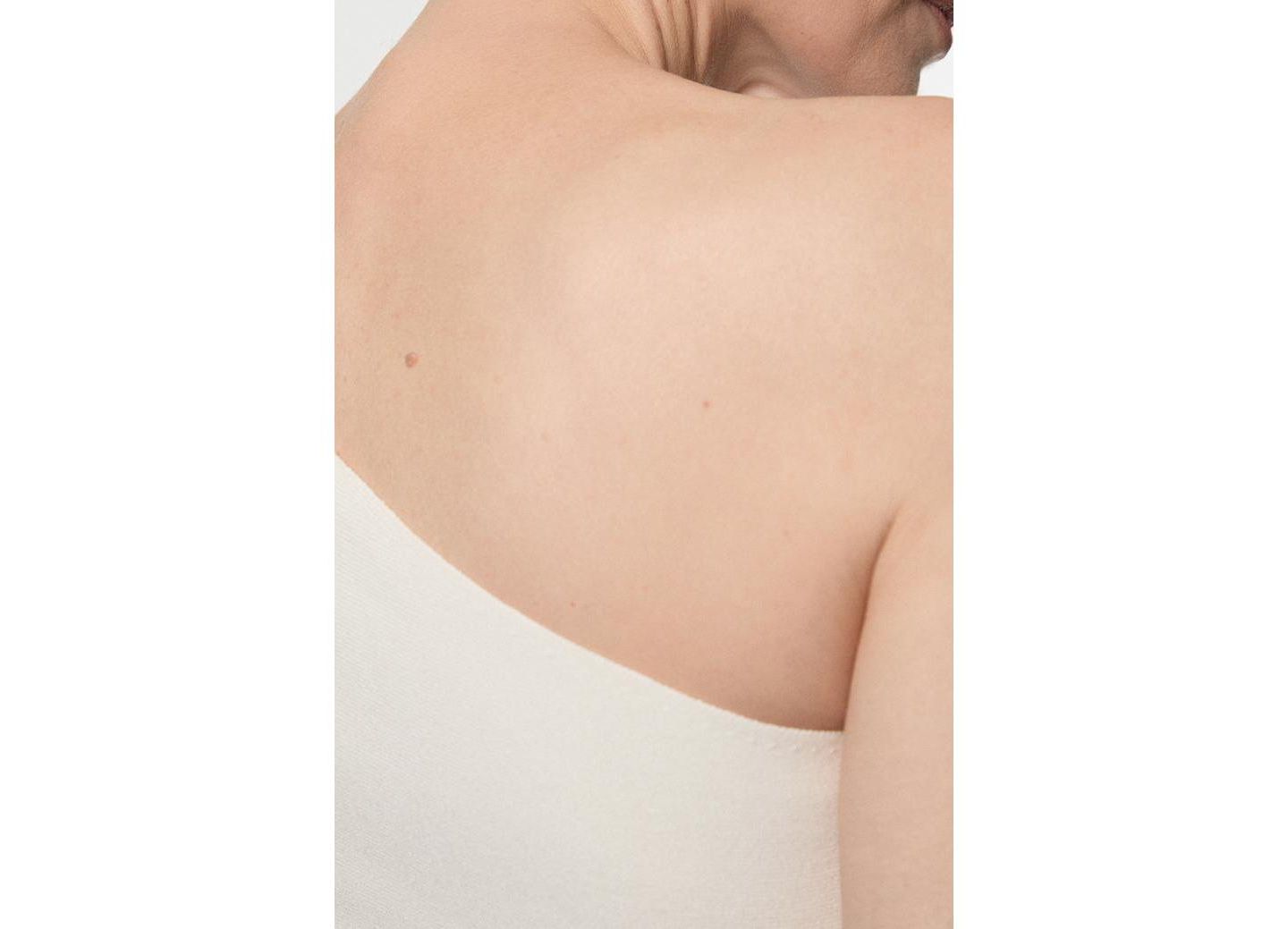 Женский топ Karen Millen Knitted One Shoulder, цвет: Кремовый — фото 7