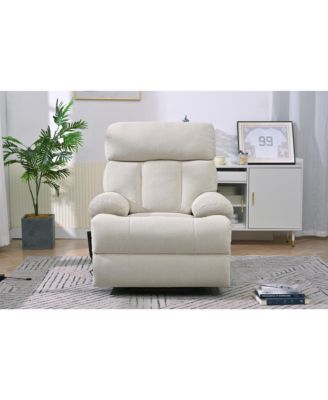 Oversized Fabric Recliner Chair – Electric Power Lift, Remote Control – Elderly Support Seating