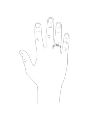 Modern Simple CZ Square Cubic Zirconia Princess Cut Promise Ring Pinky Ring Sterling Silver Plain Band