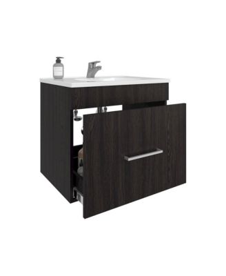 One door Batroom Vanity Hatta Black MDF