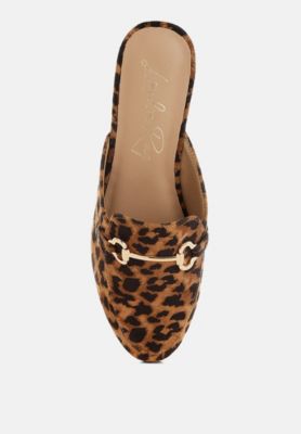 Womens Alpine Horsebit Detail Mules