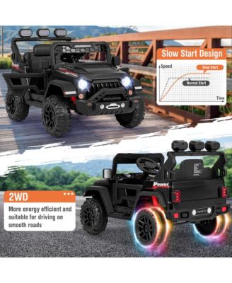 12V Kids Ride On Truck with 212V Motors Spring Suspension & Remote Control