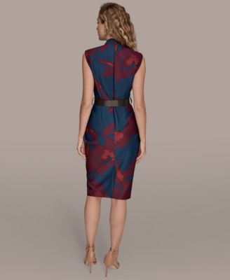 Women's Belted Sheath Dress