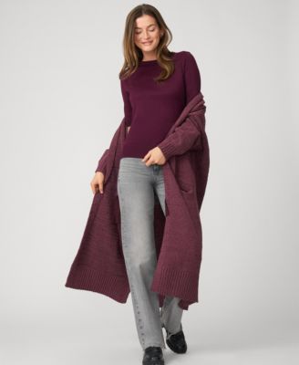 Women's Elbow Sleeve Crewneck Sweater