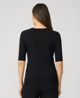 Women's Elbow Sleeve Crewneck Sweater