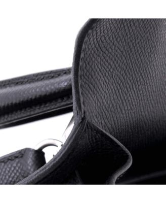 Kelly 25 Handbag Black Epsom with Palladium Hardware