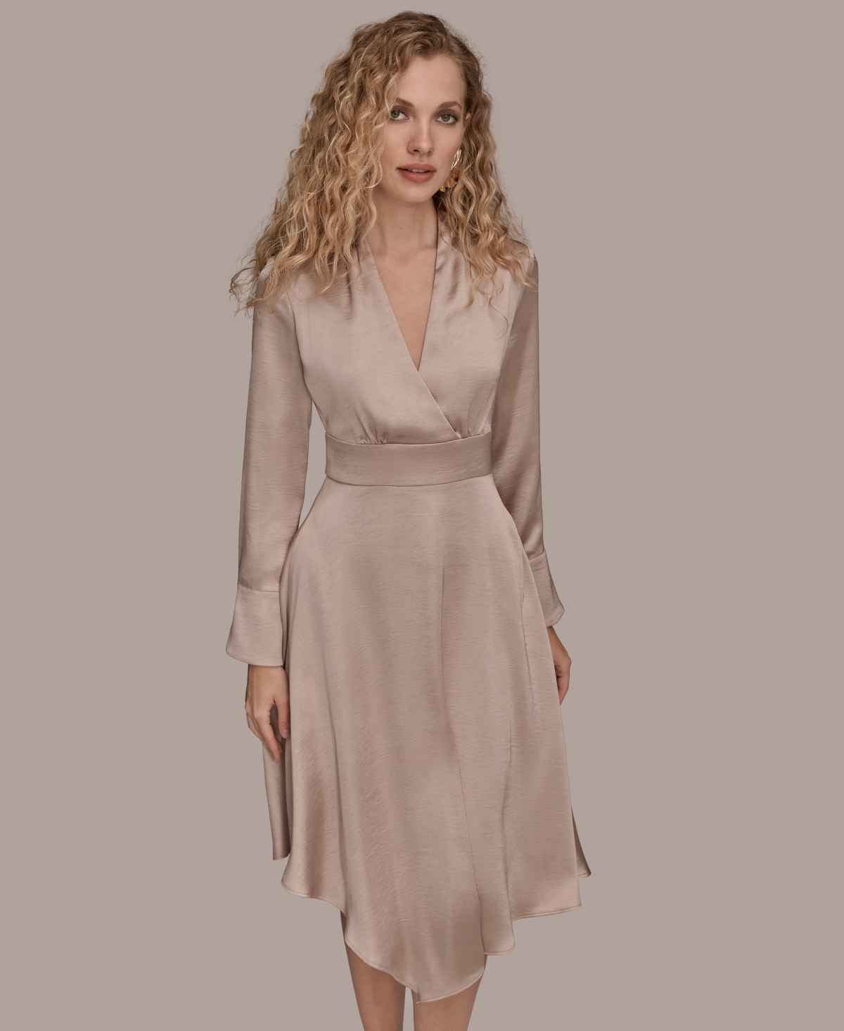 Donna Karan New York Women's Satin Midi Dress