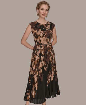 Women's Floral Belted Dress