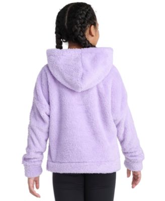 Big Girls' S-XL Long Sleeve 3-Stripes Fleece Pullover Hoodie