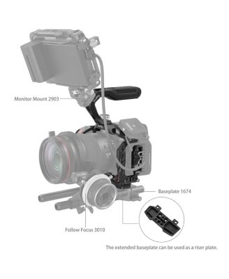 Black Mamba Handheld Full Camera Cage Kit for Canon EOS R5 C/R5/R6