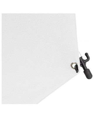 8x8' X-Drop Pro Wrinkle-Resistant Backdrop Kit with Stand, High-Key White