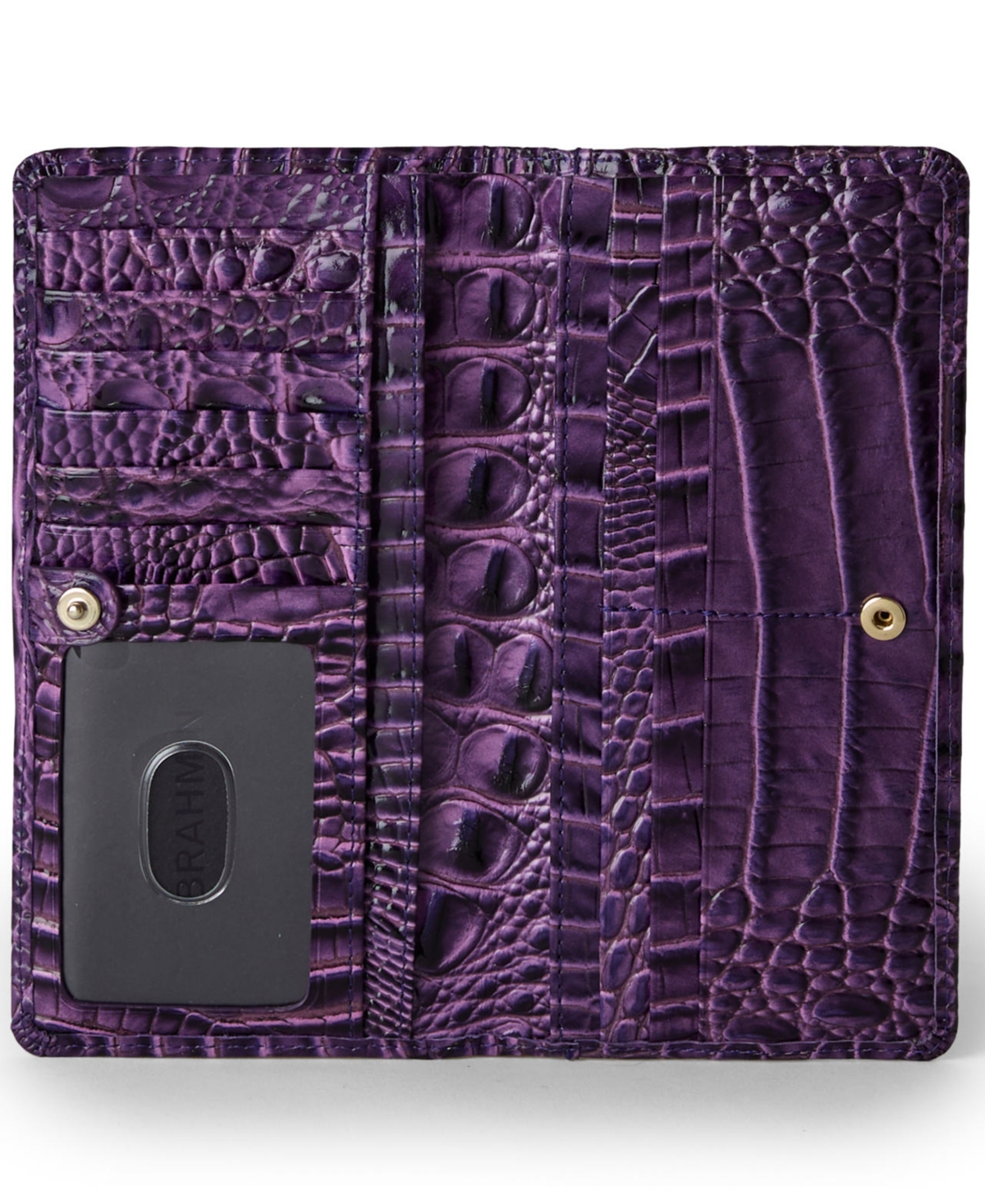 Brahmin Women's Ady Leather Wallet In Purple