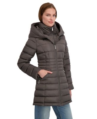 Women's Laundry By Shelli Sega Fitted Puffer Coat