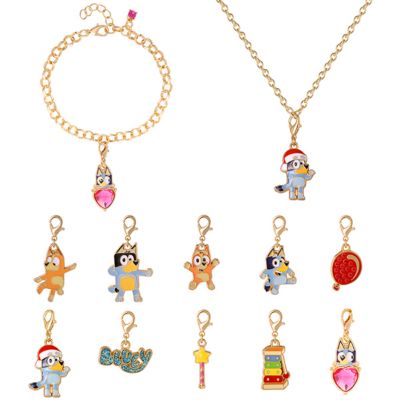 Charm Jewelry Advent Set with Necklace and Bracelet Chains Interchangable Charms