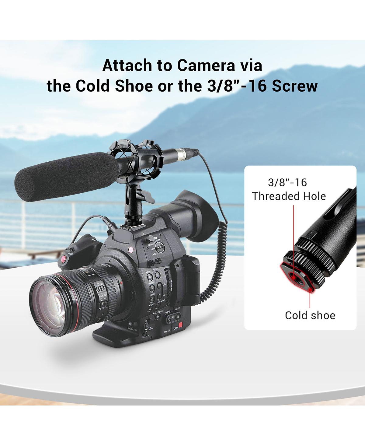 SmallRig Universal Microphone Shock Mount Adapter for Camera Shoes and Boompoles