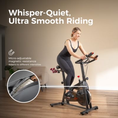 ACTIVE 200 Smart Exercise Bike w/Pulse Sensor, Indoor Cardio Cycling Machine w/Adjustable Handlebar & Seat