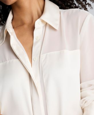 Women's' Button-Front Collar Neck Shirt