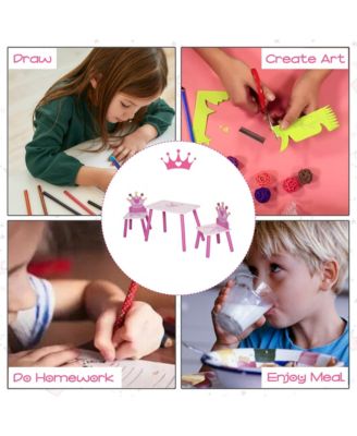 3 Piece Kids Table and Chair Set,