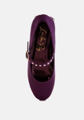 Womens Sima Studded Mary Jane Pumps