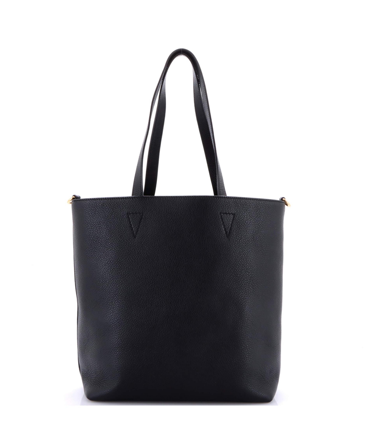 Pre-Owned Versace Tall La Medusa Convertible Shopper Tote Bag Leather Leather