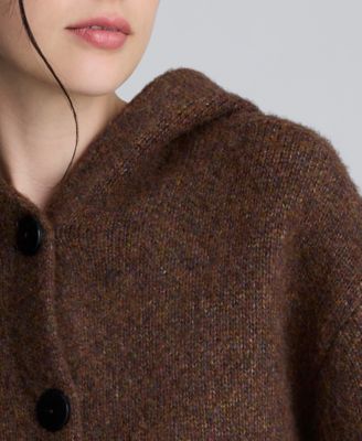 Women's Oversized Cropped Hoodie Bomber Jacket