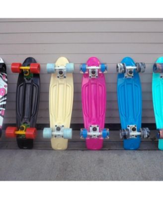 22 Inch Mini Cruiser Skateboard - OCEANIC with Swirl Wheels