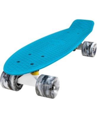 22 Inch Mini Cruiser Skateboard - OCEANIC with Swirl Wheels