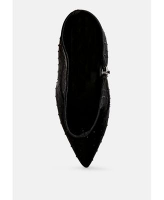 Womens Cheugy Embellished Ankle Boots