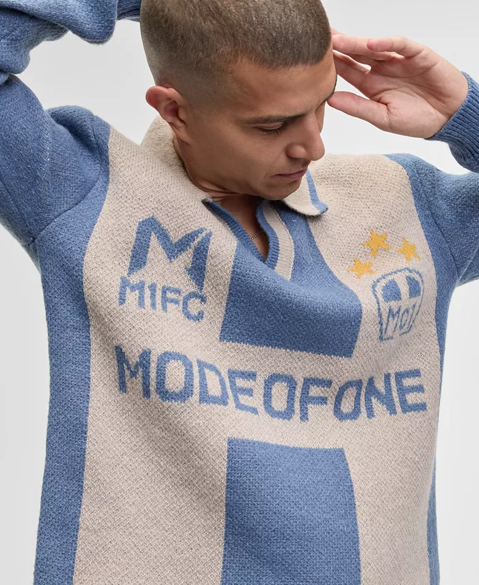 Men's Logo Johnny Collared Sweater - thumbnail 5
