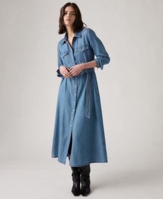 Premium Women's Quincey Long Sleeve Midi Dress