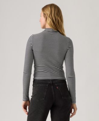 Women's Effortless Mock Neck Long Sleeve Top