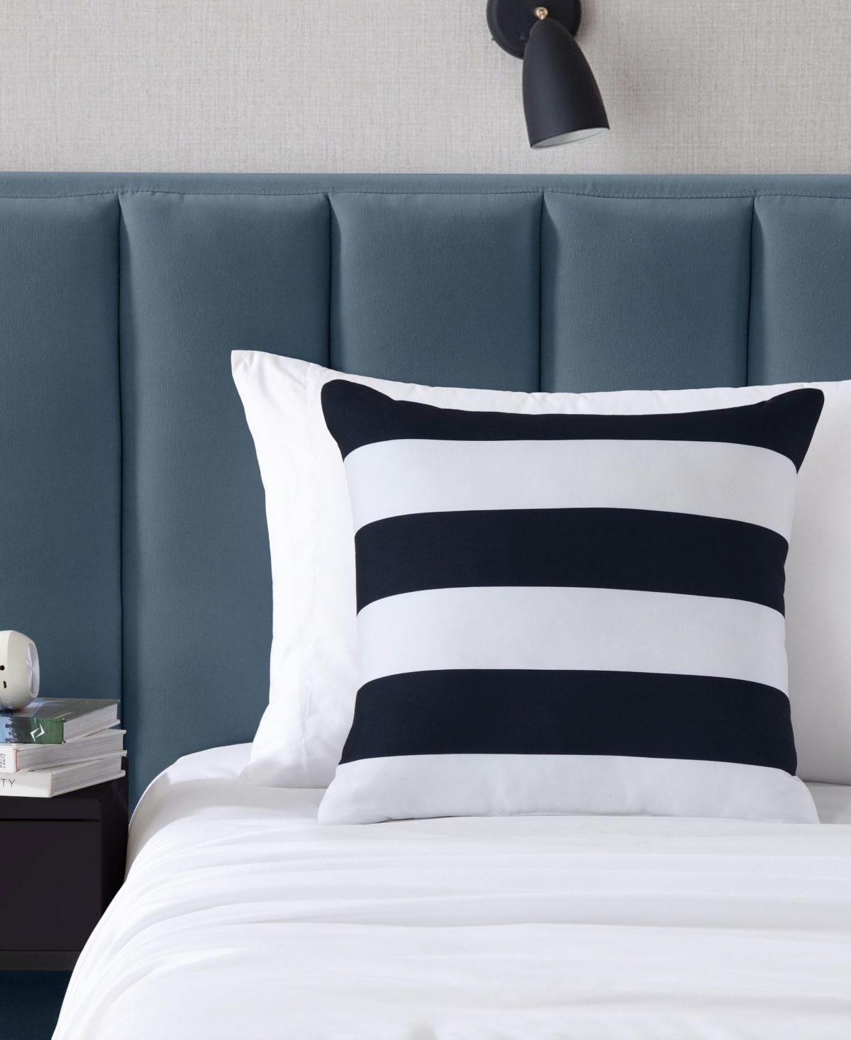 Nautica Sailor Stripe Printed Decorative Pillow In Blue