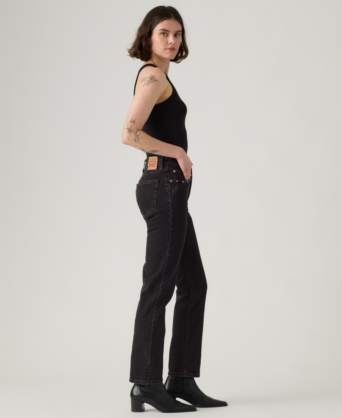 Levi's Women's 501 High Rise Straight Leg Jeans
