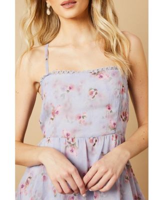 Women's Tiered Spaghetti Strap Maxi Dress