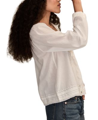 Women's Long Sleeve Lace Swing Top