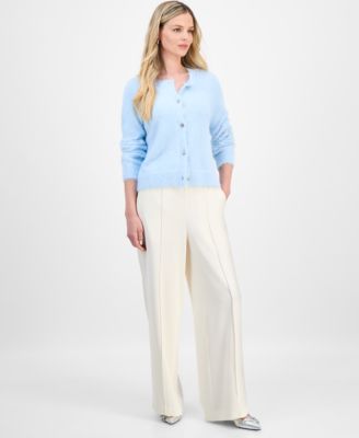 Petite Rhinestone-Button Cardigan, Macy's Exclusive