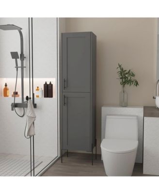 Linen Cabinet Hopewell, Bathroom, Matt Gray