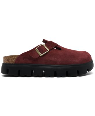Women's Boston Chunky Suede Leather Platform Clog from Finish Line